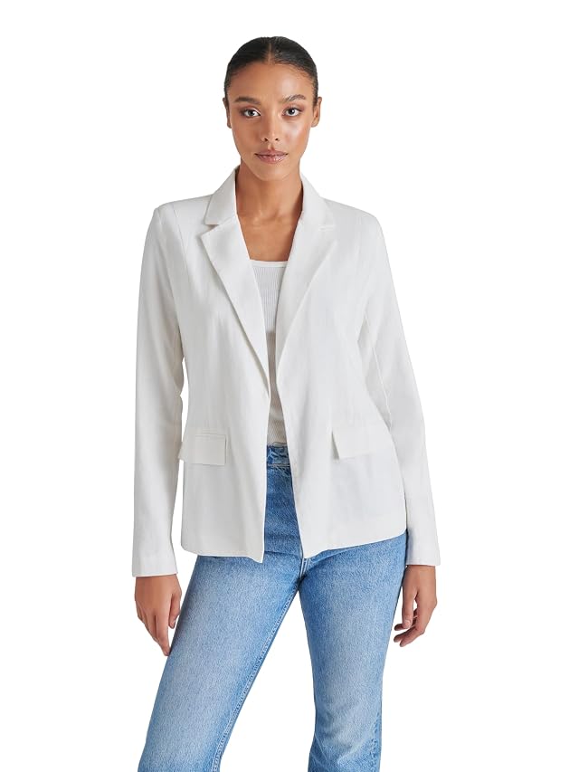 Steve Madden Apparel Payton Blazer White Small