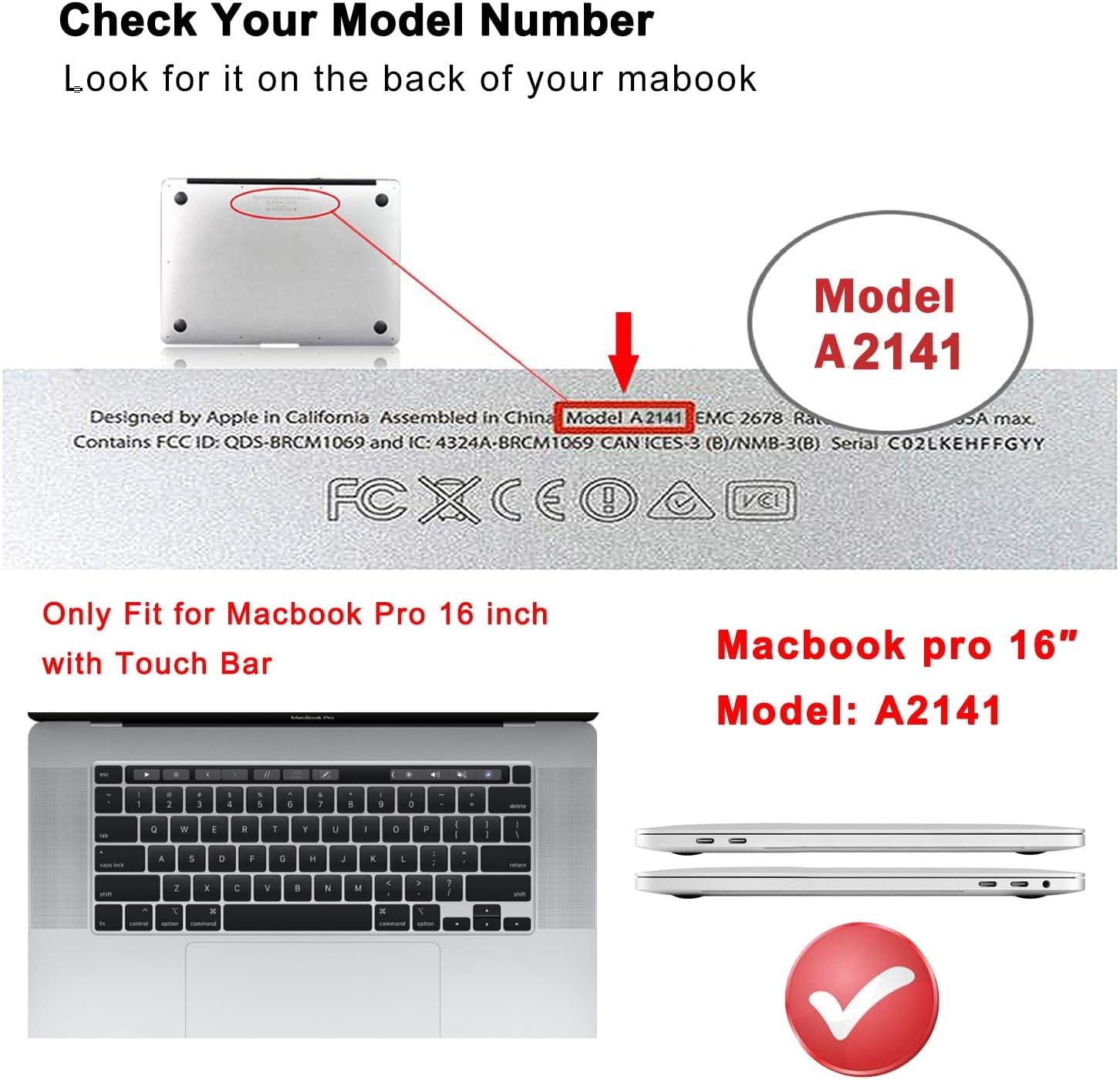 Custom Personalized Name Case for 16 inch MacBook Pro A2141 2020 2019 Release Customized Design Full Name Signature Glitter Sparkly Hard Plastic Shell Laptop Cover for Apple MBP 16" Birthday Gift Idea