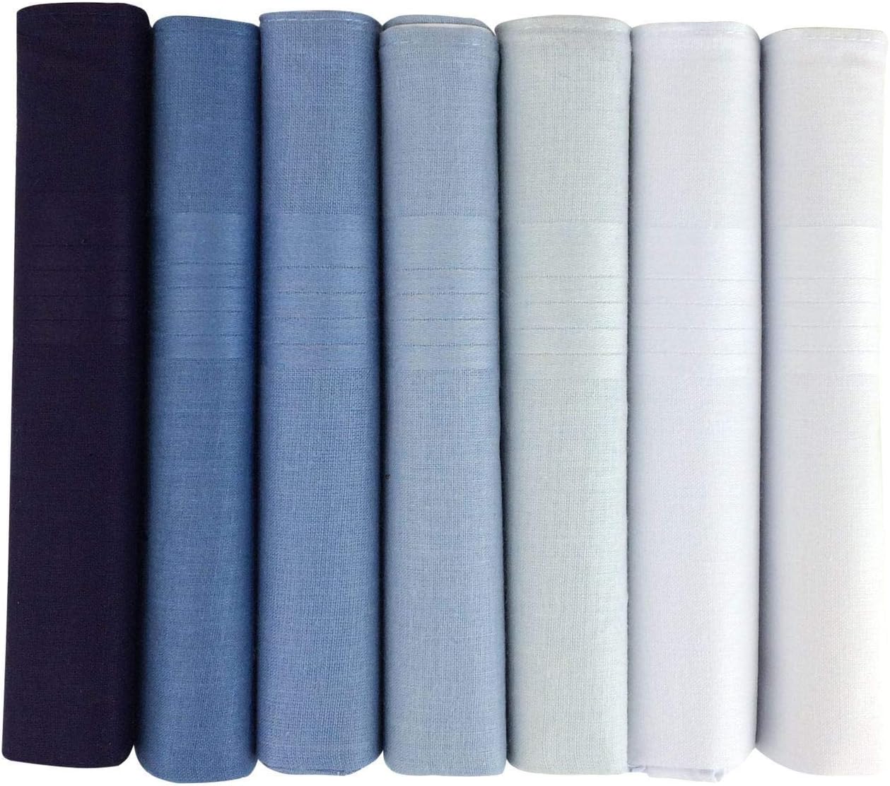 STS Mens Handkerchiefs 100% Cotton Boxed Hankies Hankys Mens Quality Gift 6/7 Pack