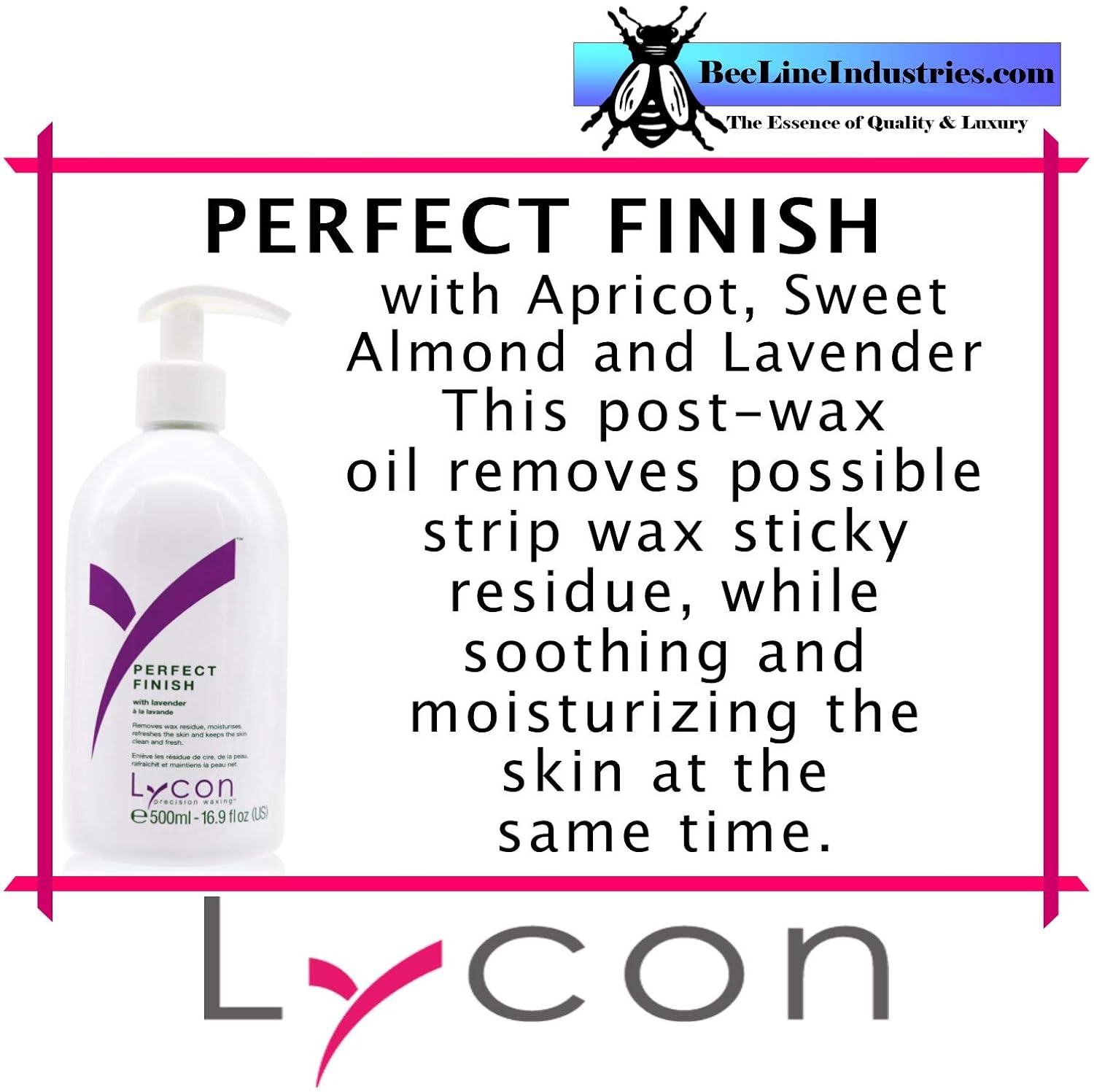 Lycon Wax ~ Post Wax PERFECT FINISH 500mL / 17oz