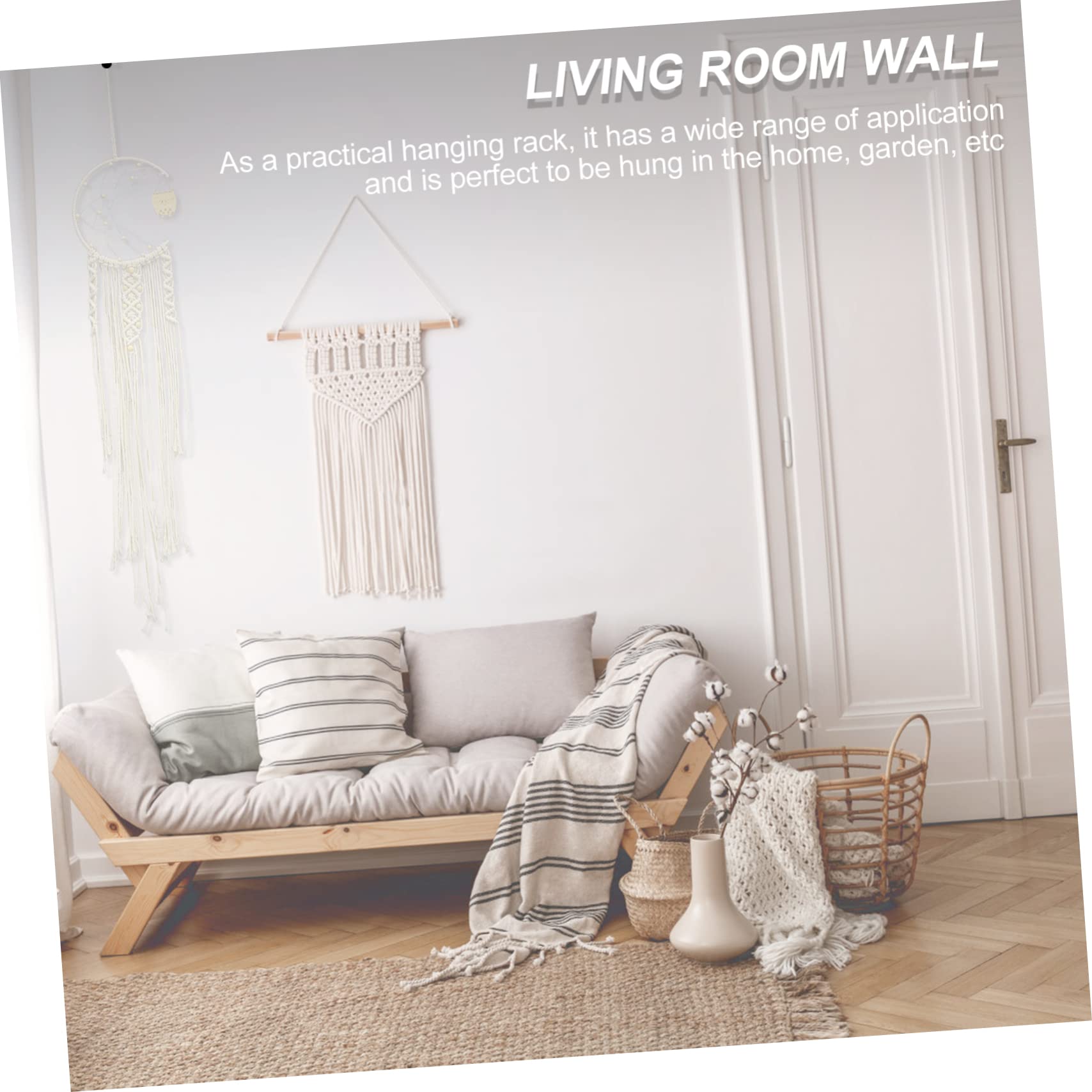 Cabilock 2piezas Macrame Woven Wall Hanging Dream Catcher De Decoración Boho para Hogar Oficina y Salas Tapestry Pendiente Artesanal para Sueños y Relax