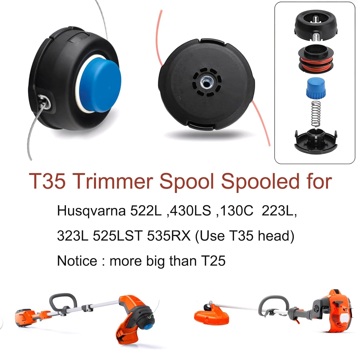 6PC T35 Trimmer Spool Spooled view 6