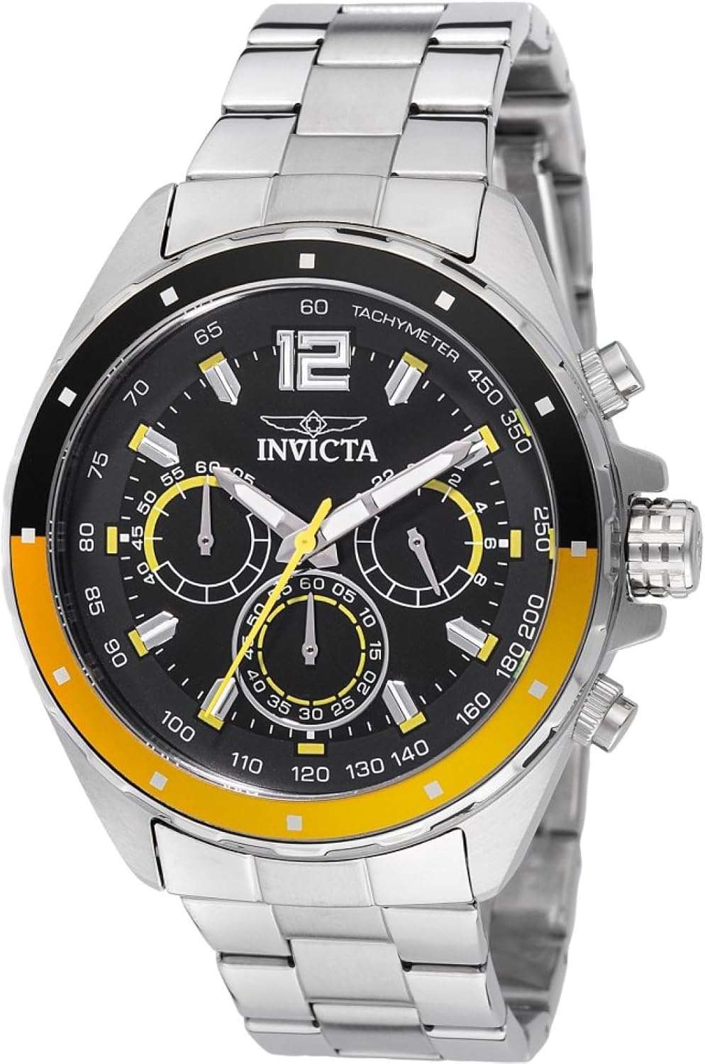 Invicta Speedway Chronograph GMT Quartz Black Dial Men’s