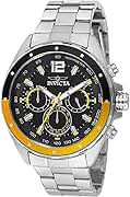 Invicta Speedway Chronograph GMT Quartz Black Dial Men's Watch 49365