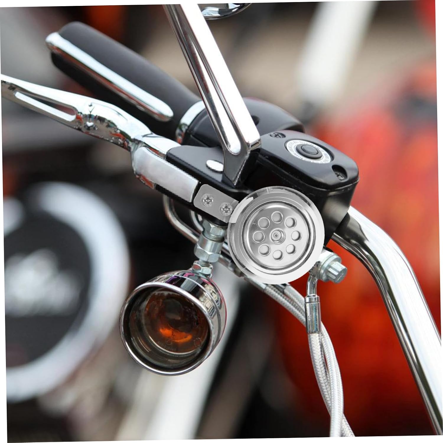 12v Motorcycle Air Horn Metal Horn for Motorbike Loud and Sound Replacement for Motorcycles and Electric Scooters