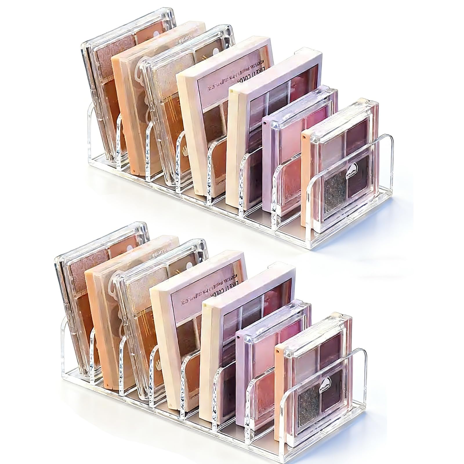 2 Piezas Archivadores Oficina de Transparente, Clasificador Documentos de Acrílico, 7 Secciones Organizador Bolsos Armario para Libros Bolsos Billeteras Bebida Estudio de la Sala de Estar