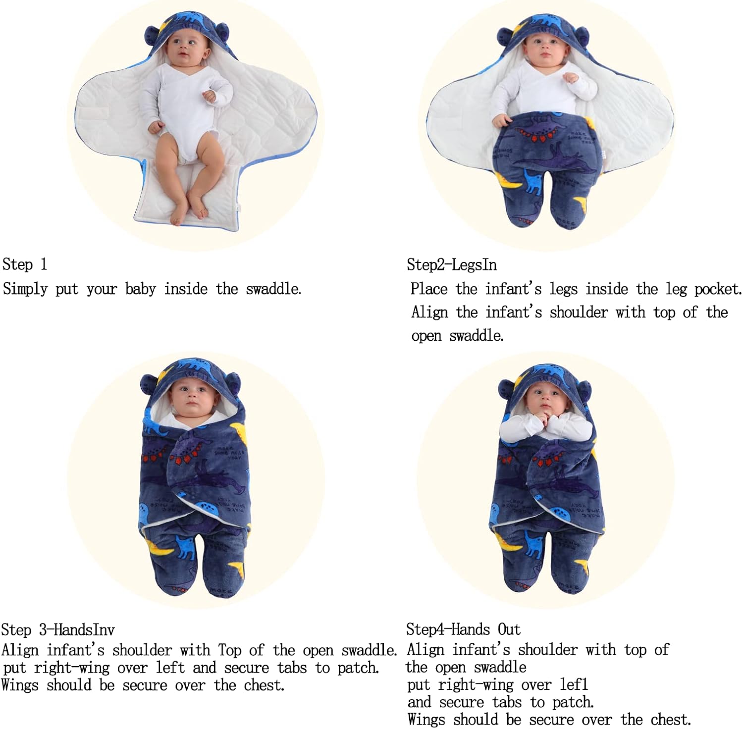 Pack De 3 Mantas Envolventes Para Bebé Recién Nacido - Suaves, Ajustables, Perfectas Para Arrullar, Dormir O Como Cobijita