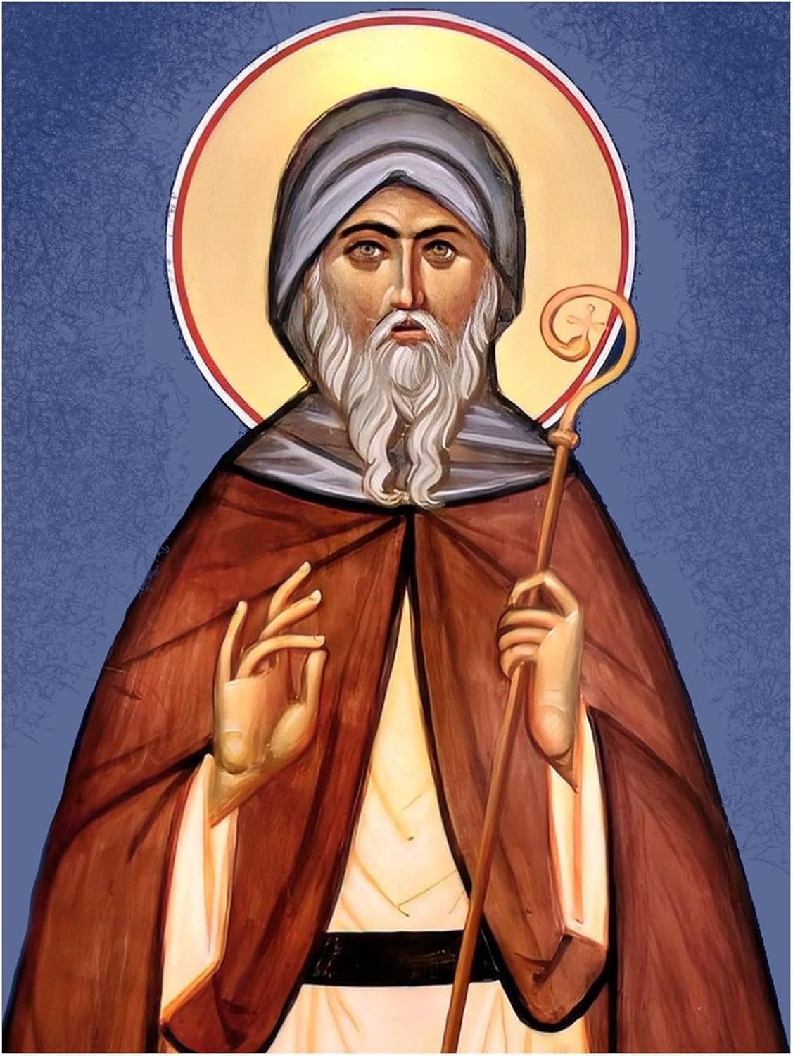HABAKUK Art St Declan icon, Saint Declan, Declan of Ardmore, Saint Declan printable, St Declan altar, patron saint gift (MEDIUM: 6.7 x 4.3 in (17x11 cm))