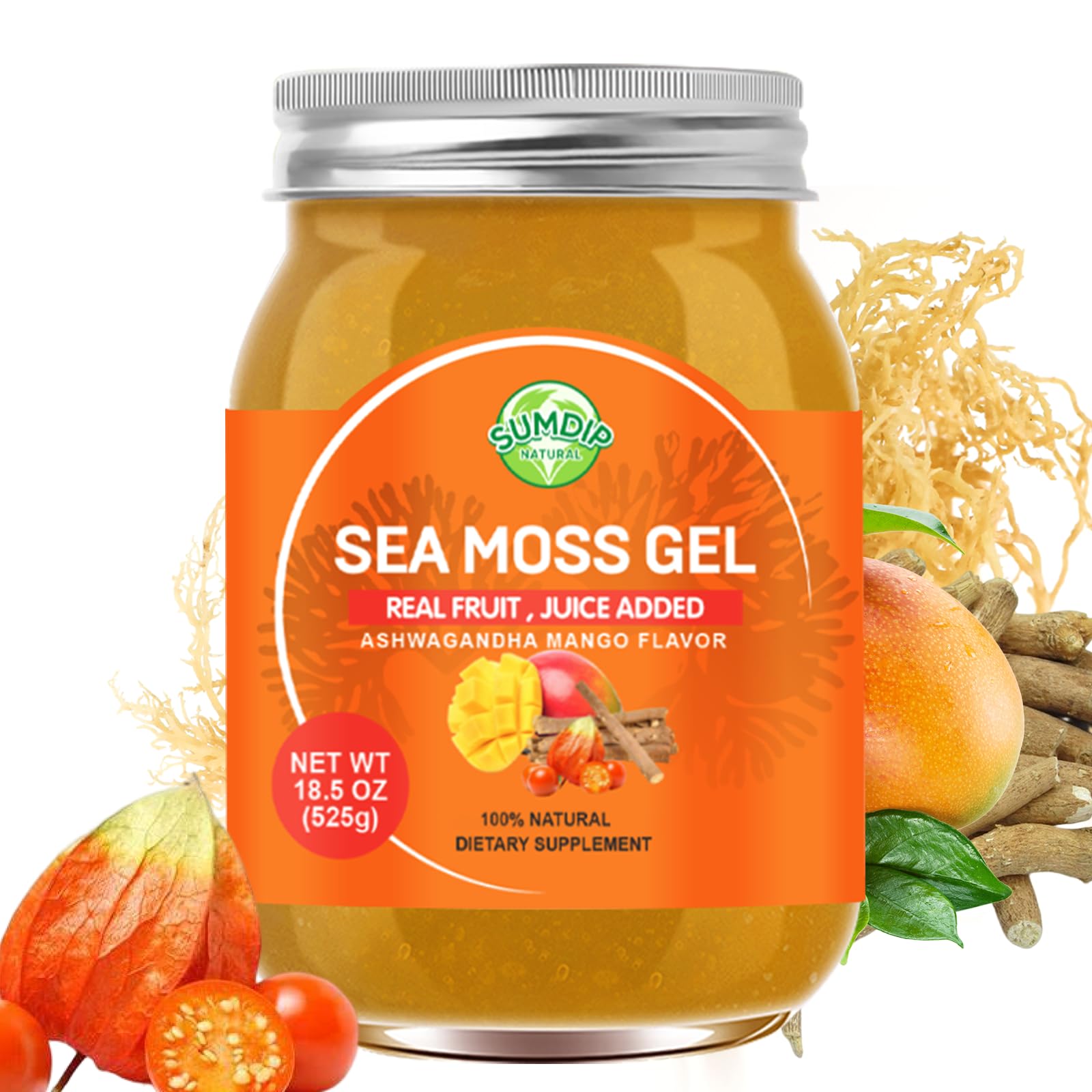 Amazon.com: Sea Moss Gel, Raw Flavored Irish Seamoss Gel Immune