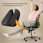 2026 Coussin d'alourdissement de mousse de coussin de siège de voiture amélioré, Coccyx Coussion pour la douleur de l'os de queue Lower Back Pain Relief Seat Coussir pour les personnes courtes conduisant, Coussiner de siège pour chaise de bureau