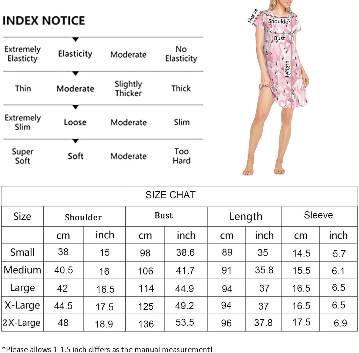 Chic Daily Beautiful Pattern レディース ガールズ 快適 ナイトガウン 半袖 ナイトシャツ ゆったり ラ