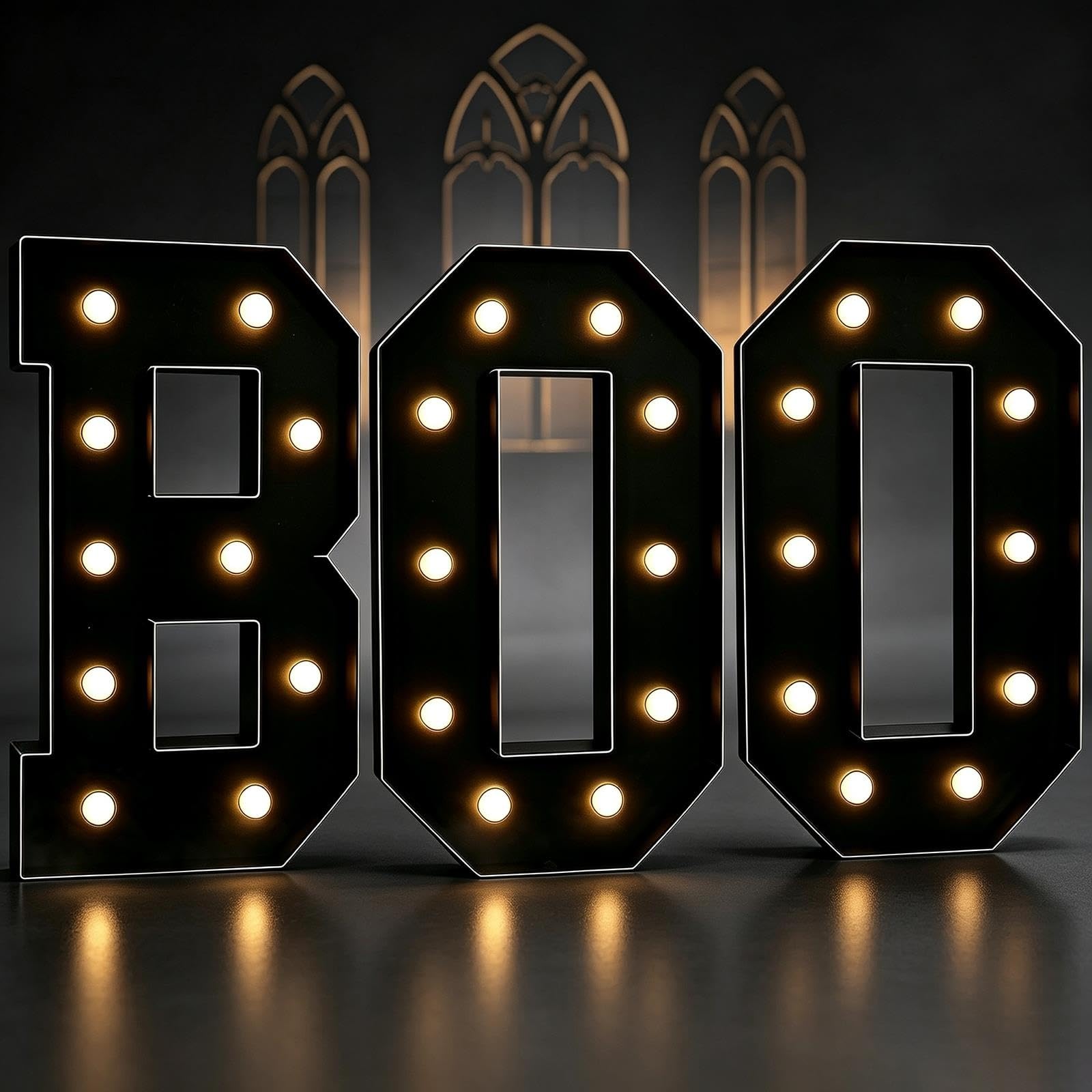 Lettere Selezione BOO Grandi LED 2,3/3,3/4 Piedi L'insegna Halloween