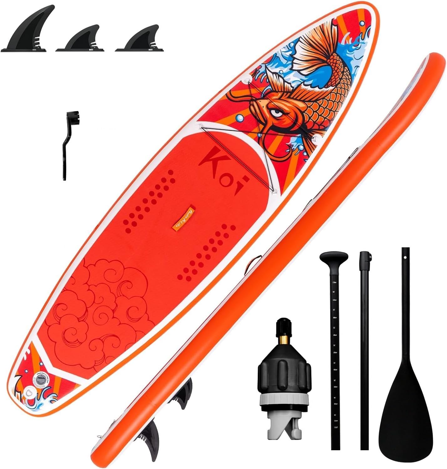 FEATH-R-LITE Inflatable Paddle Board Stand Up Paddleboards for Adults SUP with Two Different Configurations of Accessories