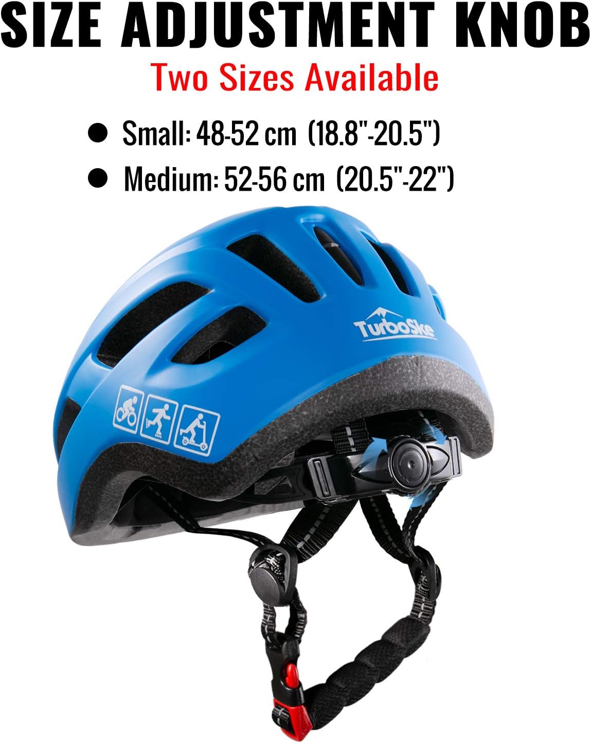 TurboSke Kids Toddler Bike Helmet, Multi-Sport Adjustable Helmet for Kids Boys and Girls Ages 3-10 : Sports & Outdoors