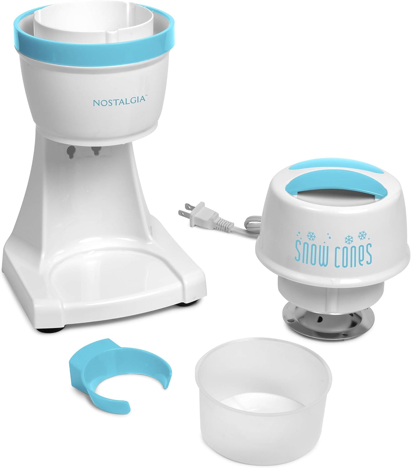 Nostalgia ICESHVR2BLUE Electric Snow Cone Maker, Blue, Single