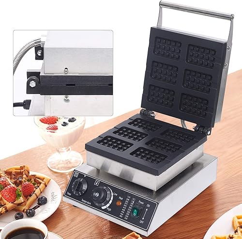 Miniatura 4 de Máquina eléctrica para hacer donas, máquina para hacer donas, panadería, 110 V, uso comercial, antiadherente, temperatura de 122 a 572 , gofres