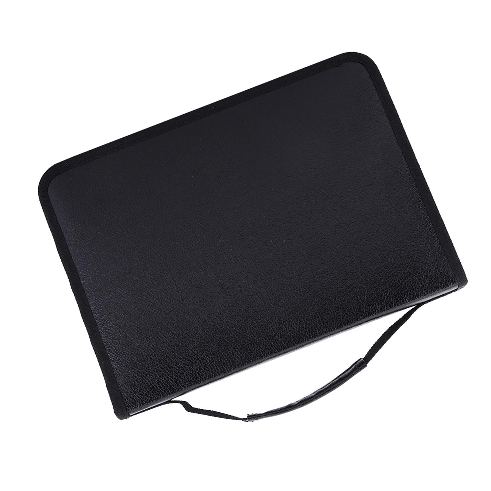 Generic Large Capacity 150 Slots PU Leather Pencil Case Zipper Pen Bag for Artists Students Multifunctional Foldable Pencil Bag (Black)