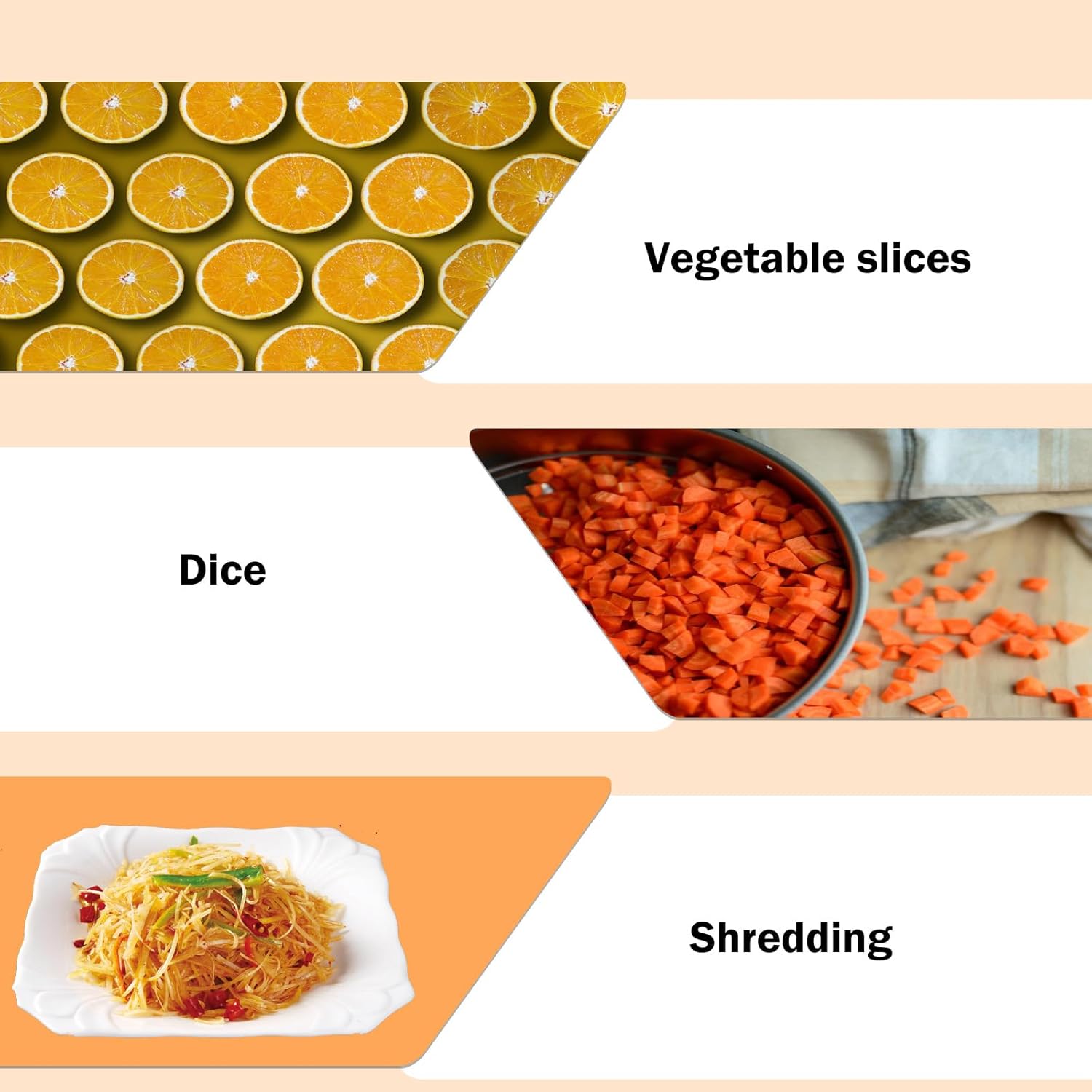 AC110V Fruit and Vegetable Slicing Machine 300-800kg/hour Small Electric Dicing & Shredding Cutter Machine for food processing plants, catering industry