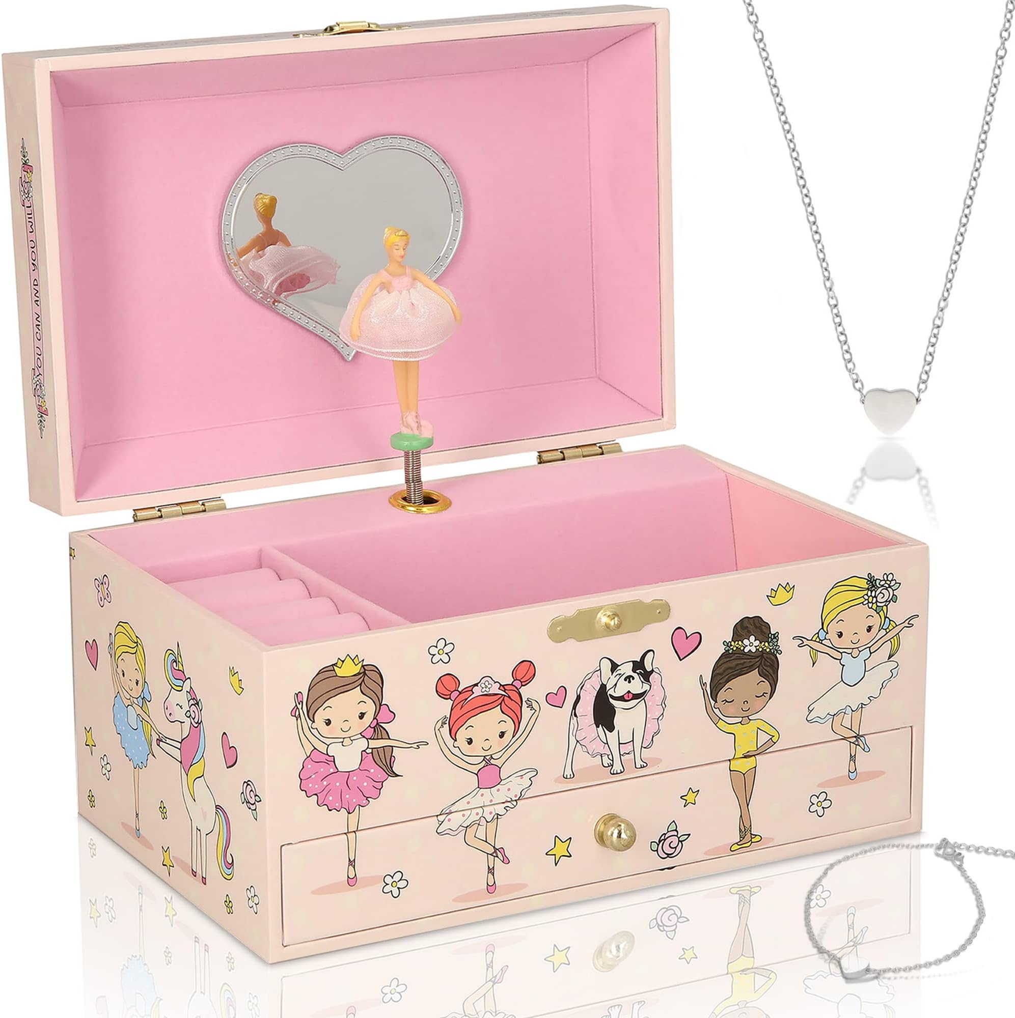 Glow in The dark Ballerina Musical Box