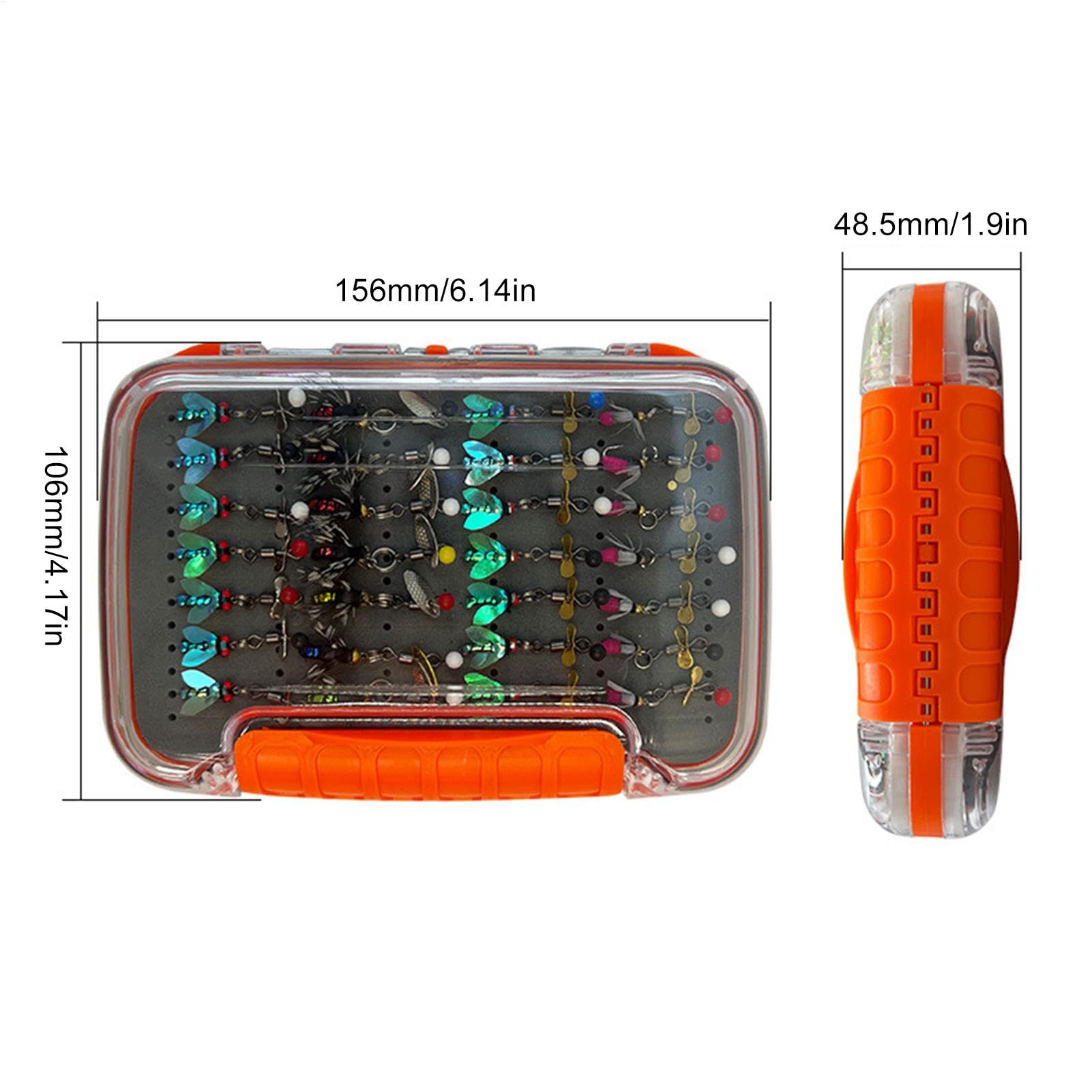 JIG -Köpfe zum, Eisfischerei Jigs Kit | Simulierte Jig -Köpfe Fliegenhaken Set | Leichtes Design Fly Bait Kit für Lange Reisen und Kurze Ausflüge verwenden