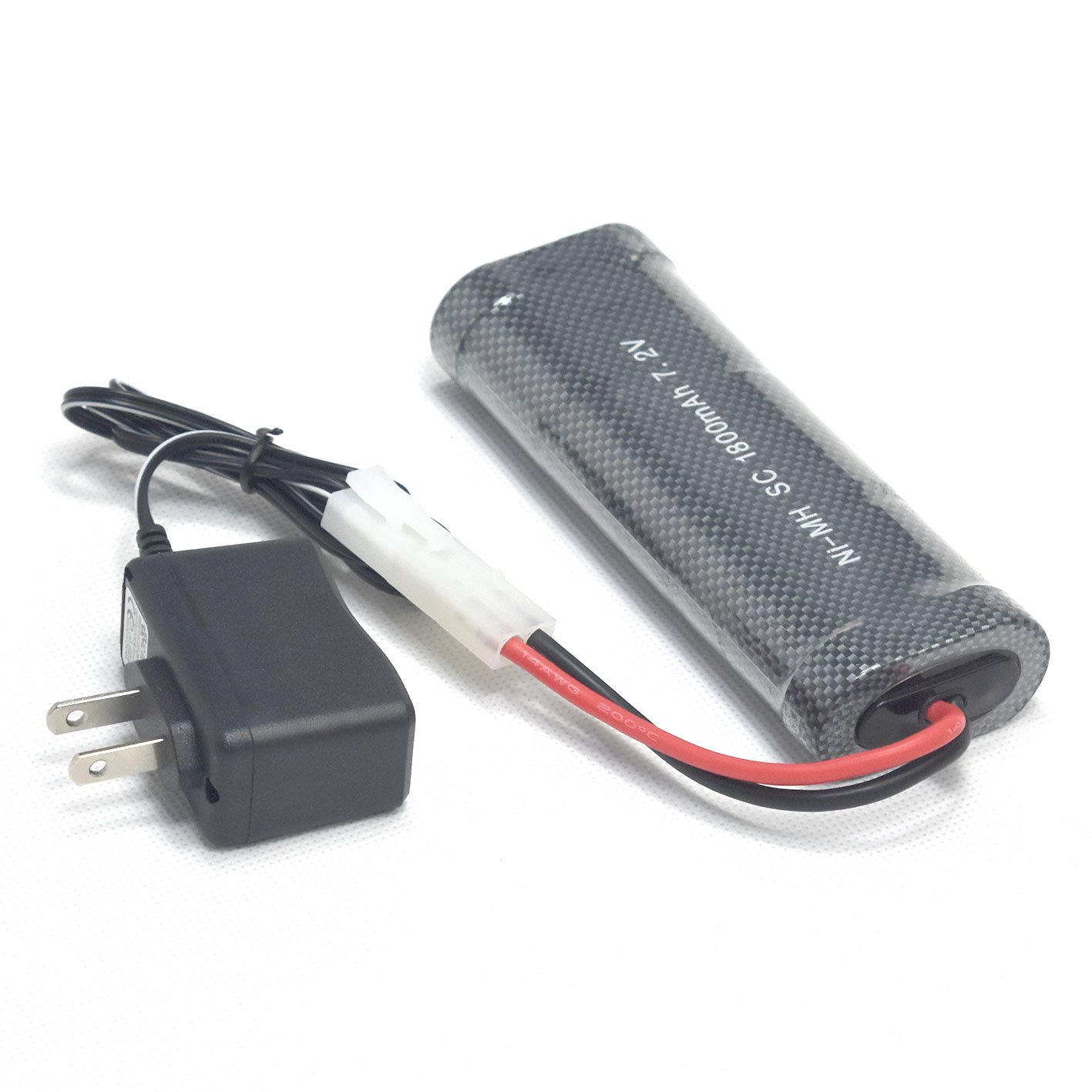 Batería NiMH KET-2P hembra P-to-S Plug y cargador de EE. UU. para coche RC camión, carreras, lancha, arranque de potencia