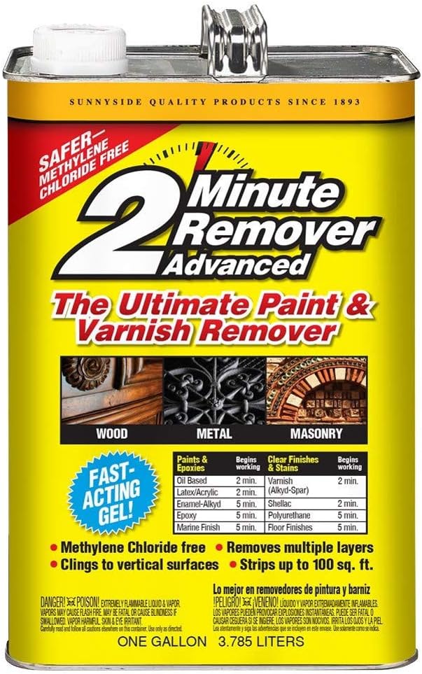 Sunnyside Corporation 2 Minute Remover Advanced Paint & Varnish Remover, 1 Gallon - Gel