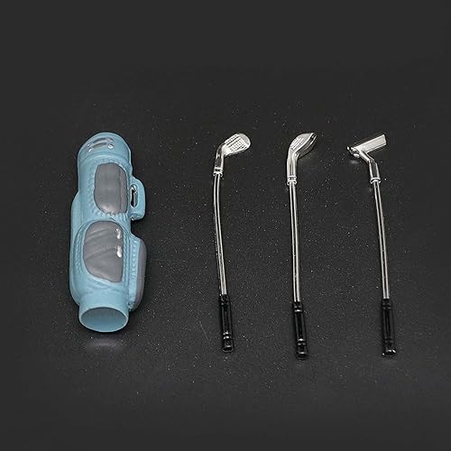 Miniatura 2 de Mini palos de golf con bolsa de golf, accesorios de decoración para casa de muñecas 16 112, 110 RC Crawler Car TRX4 Axial SCX10 D90 D110 TF2 (rojo)