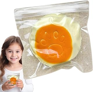 スクイーズケーキのおもちゃ、伸縮性のあるケーキのおもちゃ、シリコン製の猫の足のスクイーズおもちゃ、チーズケーキピューレのストレス解消おもちゃ女の子子供男の子向けのポータブルなゆっくりとしたリバウンドのストレス解消おもちゃ