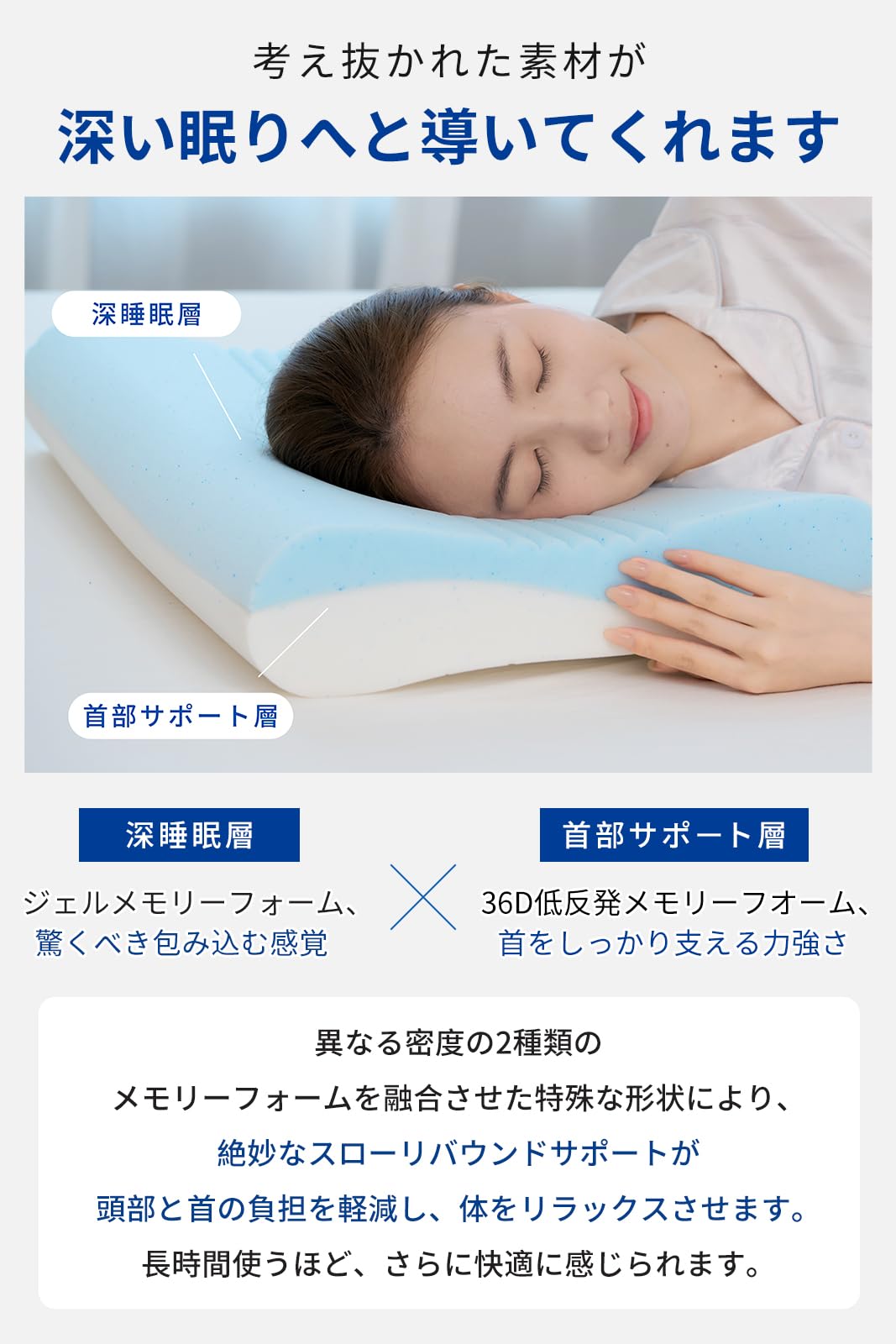 Amazon｜【最高級×5つ星ホテル仕様】 首元をやさしく支える ネック