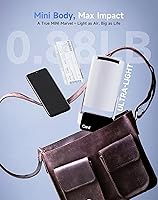 Vista 6 de VistaCast Mini proyector inteligente de 210 con pantalla extra grande Más de 20 escenas de ventana Proyector de ventana de castillo, pantalla