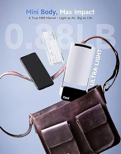 Vista 6 de VistaCast Mini proyector inteligente de 210 con pantalla extra grande Más de 20 escenas de ventana Proyector de ventana de castillo, pantalla