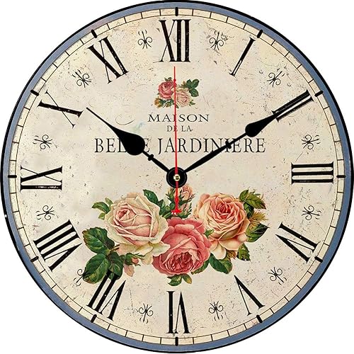 Miniatura 9 de Reloj de pared de cocina  Reloj de pared decorativo para el hogar, reloj de pared silencioso de 14 pulgadas sin tictac de cuarzo, funciona con