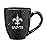 Rico Industries NFL Football New Orleans Saints 16 oz Team Color Laser Engraved Ceramic Coffee Mug SPK 16oz Team Colored Laser Engraved Ceramic Mug