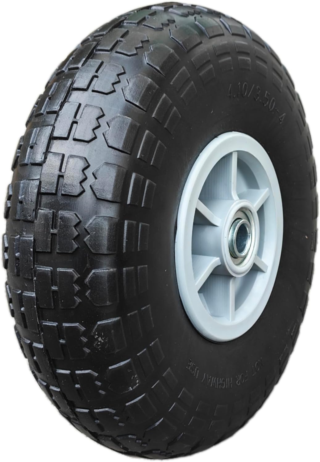 2-Pack Flat Free Wheel 10 * 3.50-4 for Lawn Mower