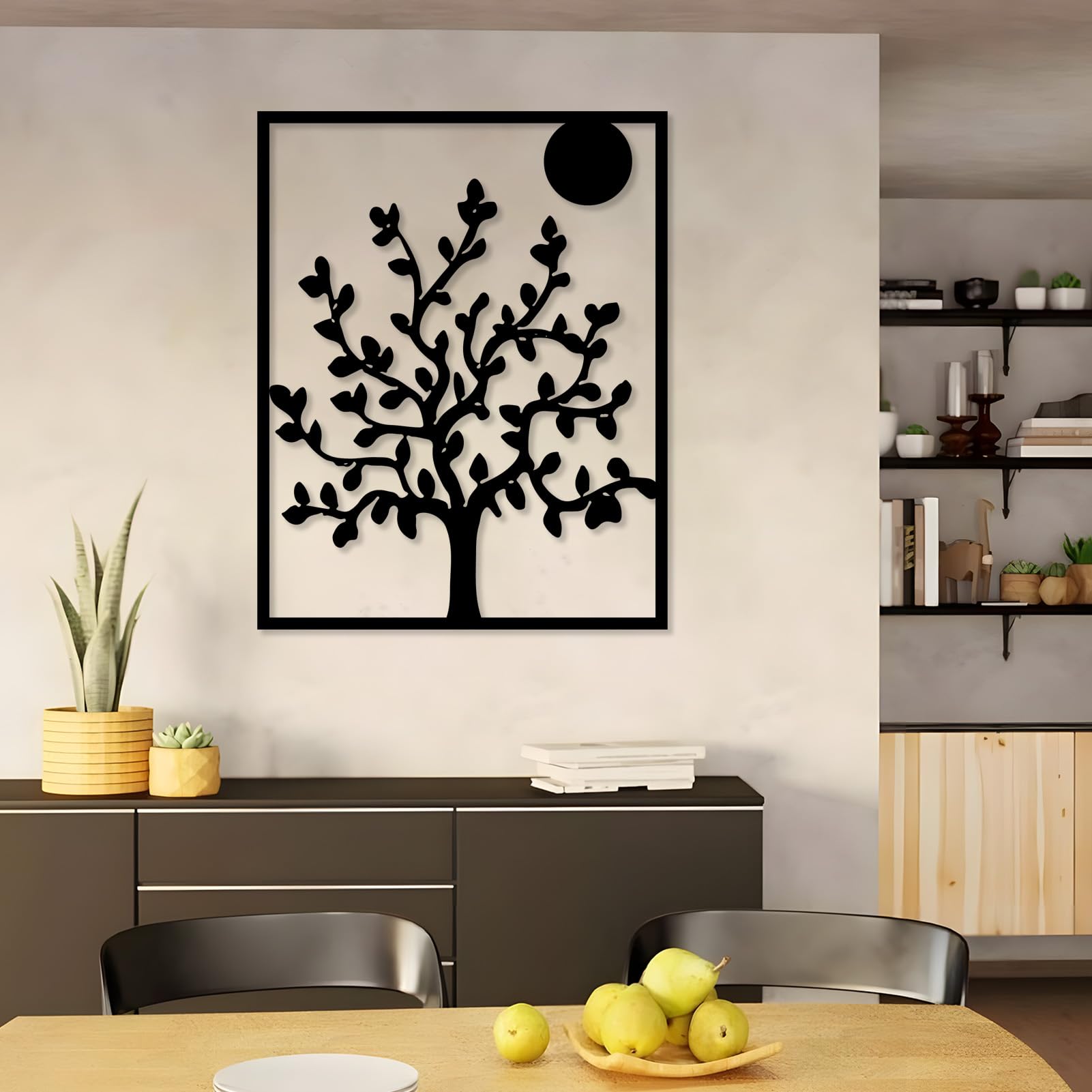 Arte de pared de árbol de la vida, arte de pared de metal árbol de la vida, decoración de pared de árbol de la vida, decoración de pared de árbol genealógico, decoración de pared de árbol de metal