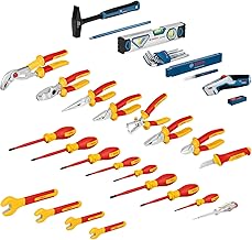 Bosch Professional gemischtes Handwerkzeug-Set, 37-teilig (inkl. 21 VDE-Handwerkzeugen und 16 zusätzlichen Handwerkzeugen, praktisch und ergonomisch, in L-BOXX)