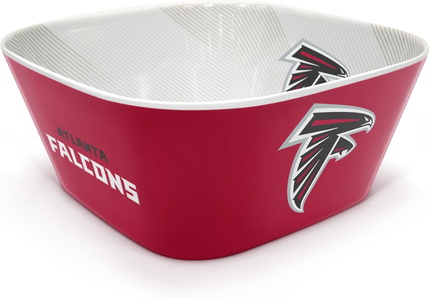 YouTheFan NFL Officially-licensed Large Party Bowl - 100% Melamine, dishwasher safe, BPA free - holds large bag of chips - sleek design - perfect for game day or any day