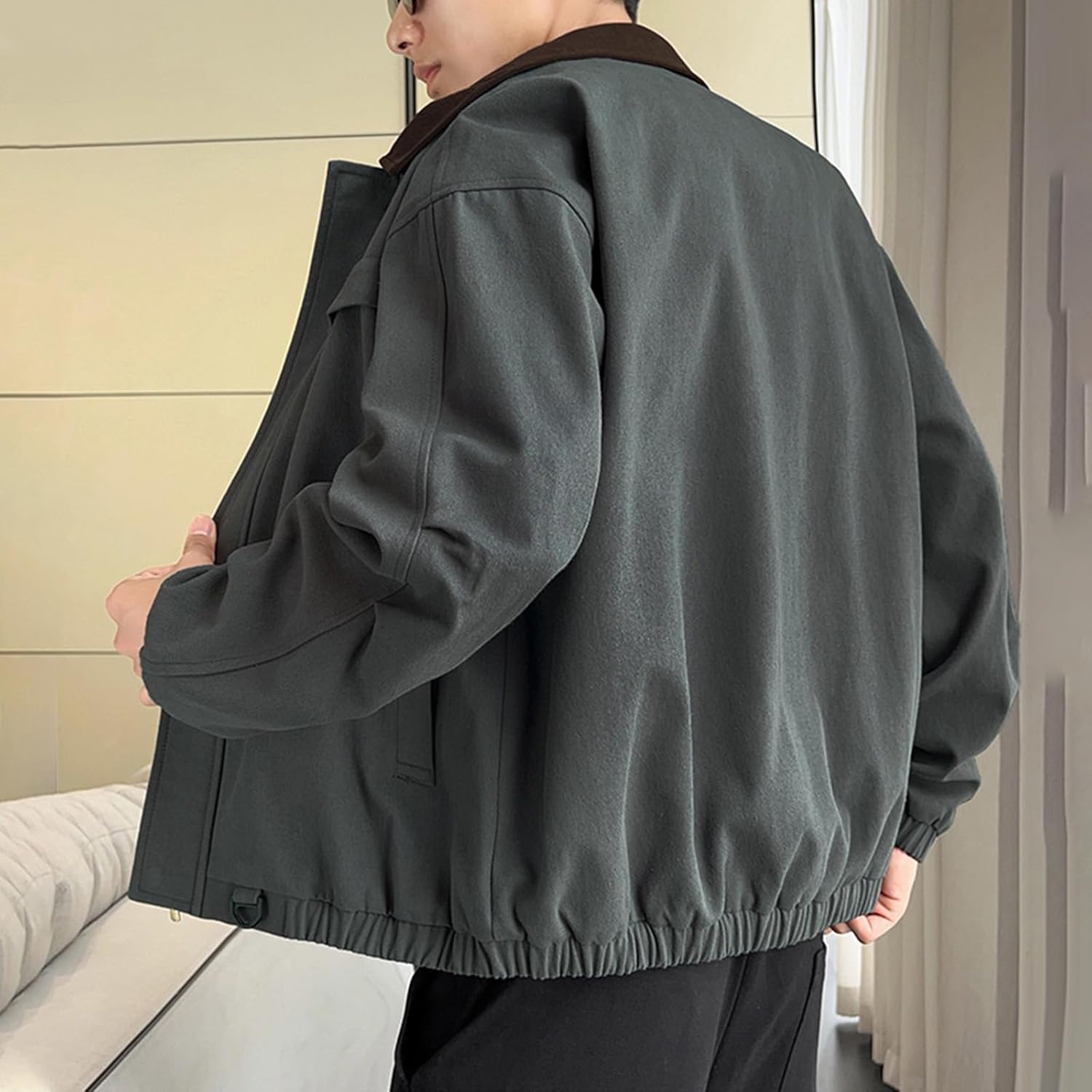 Men's Varsity Jacket Vintage Bomber Barn Jackets Techwear Windbreaker Unisex Coats Korean Streetwear, M-3XL