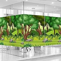 Vista 16 de Película de vinilo para ventana de privacidad y protección de la luz, adhesivo para ventana, autoestático, película de vinilo para oficina en casa