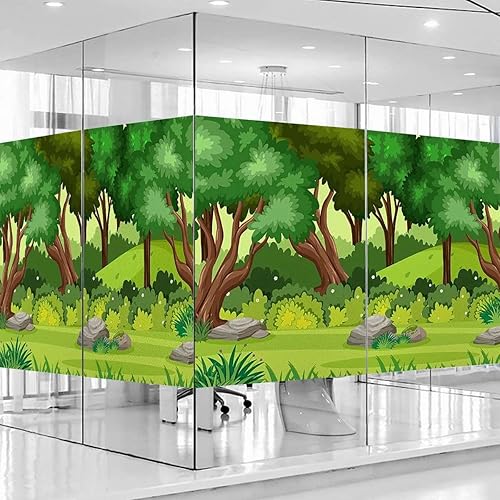 Miniatura 16 de Película de vinilo para ventana de privacidad y protección de la luz, adhesivo para ventana, autoestático, película de vinilo para oficina en casa