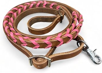Soft Leather Reins Horse Reins Barrel Reins Laced Barrel Rains Leather Rains