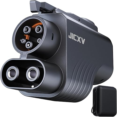 UL2252 Certified 2025 Premium Tesla Supercharger to CCS1 Inlet EV Charging Adapter,Advanced Secure Lock, 3-Point Temp Control,1000V/500A Fast Charging for Ford,Rivian,GM,Volvo and more Non-Tesla EVs.