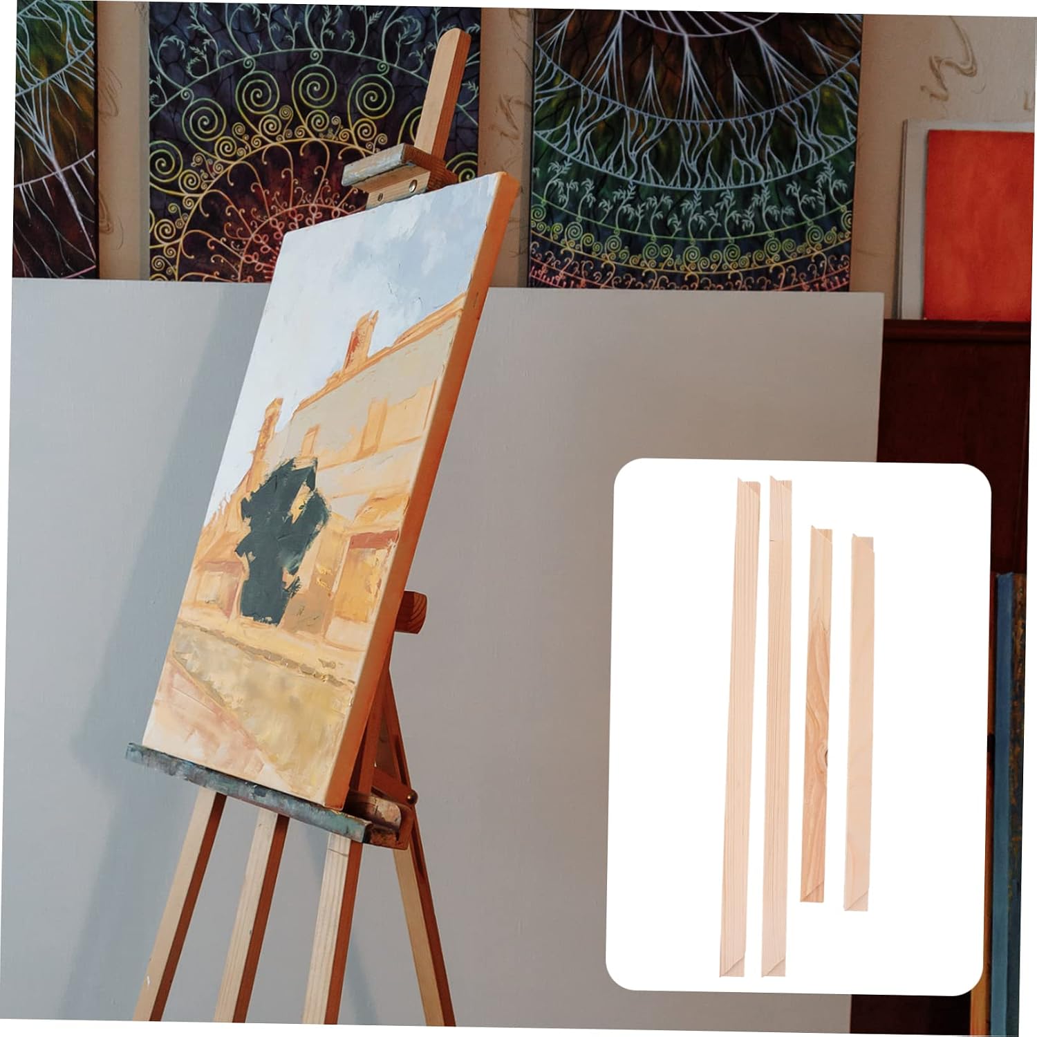 Wood Painting Canvas Frame 30x40cm DIY Combination for Oil Art