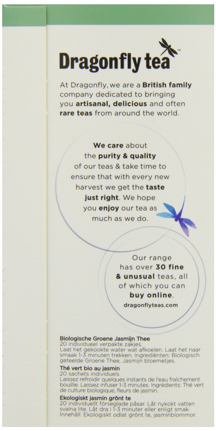Dragonfly Moonlight Jasmine Tea 20 Bags x 4