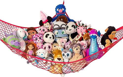 Miniatura 29 de Almacenamiento para animales de peluche "Stuffie Party Hammock" Blanco,Negro,Gris,Verde,Azul claro,Morado