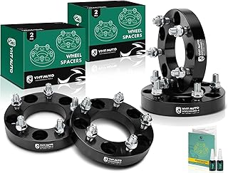 YHTAUTO 5x5 Hub Centric Wheel Spacers 1'' Fits Jeep Grand Cherokee, Wrangler, Chevy, GMC, Ford, Buick, Cadillac, Lincoln & Mercury Models 5x127mm w/ 1/2"-20 Studs, 87.1mm Hub Bore 5 Lug Wheel Adapter