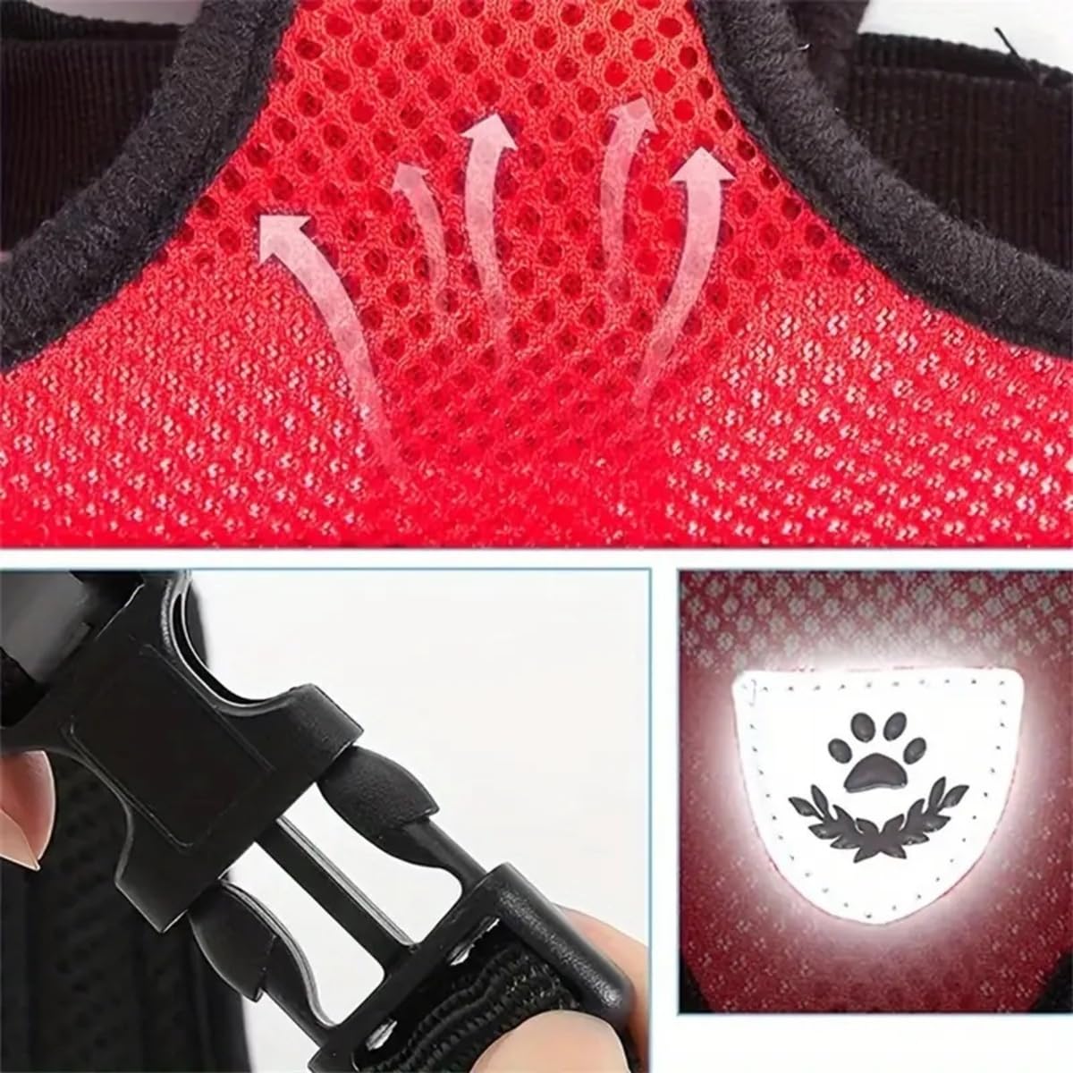Pettorina con Guinzaglio per Cane Gatto Giallo Flash Imbracatura Regolabile in Nylon per Cucciolo Piccolo Animale Domestico