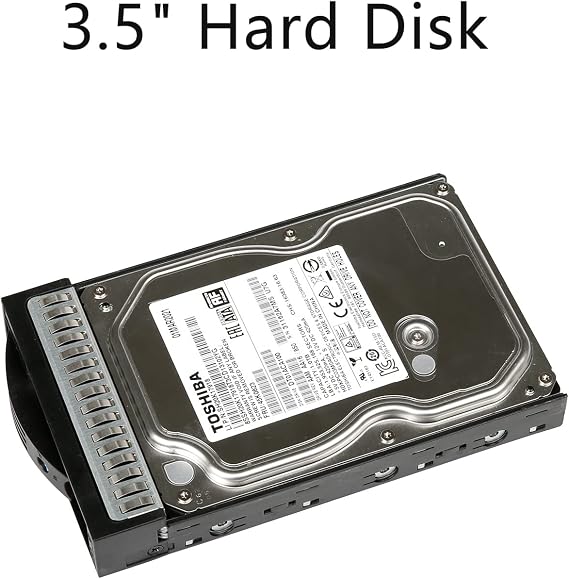 Mini-ITX NAS PC K3 Chassis, 4 Bay DIY Computer Case, Compatible with PSU Flex&MB ITX, 4 x 2.5/3.5 Tray, Network Attached Storage Enclosure with 2 Front USB Ports and 1x12cm Back Chassis Fan