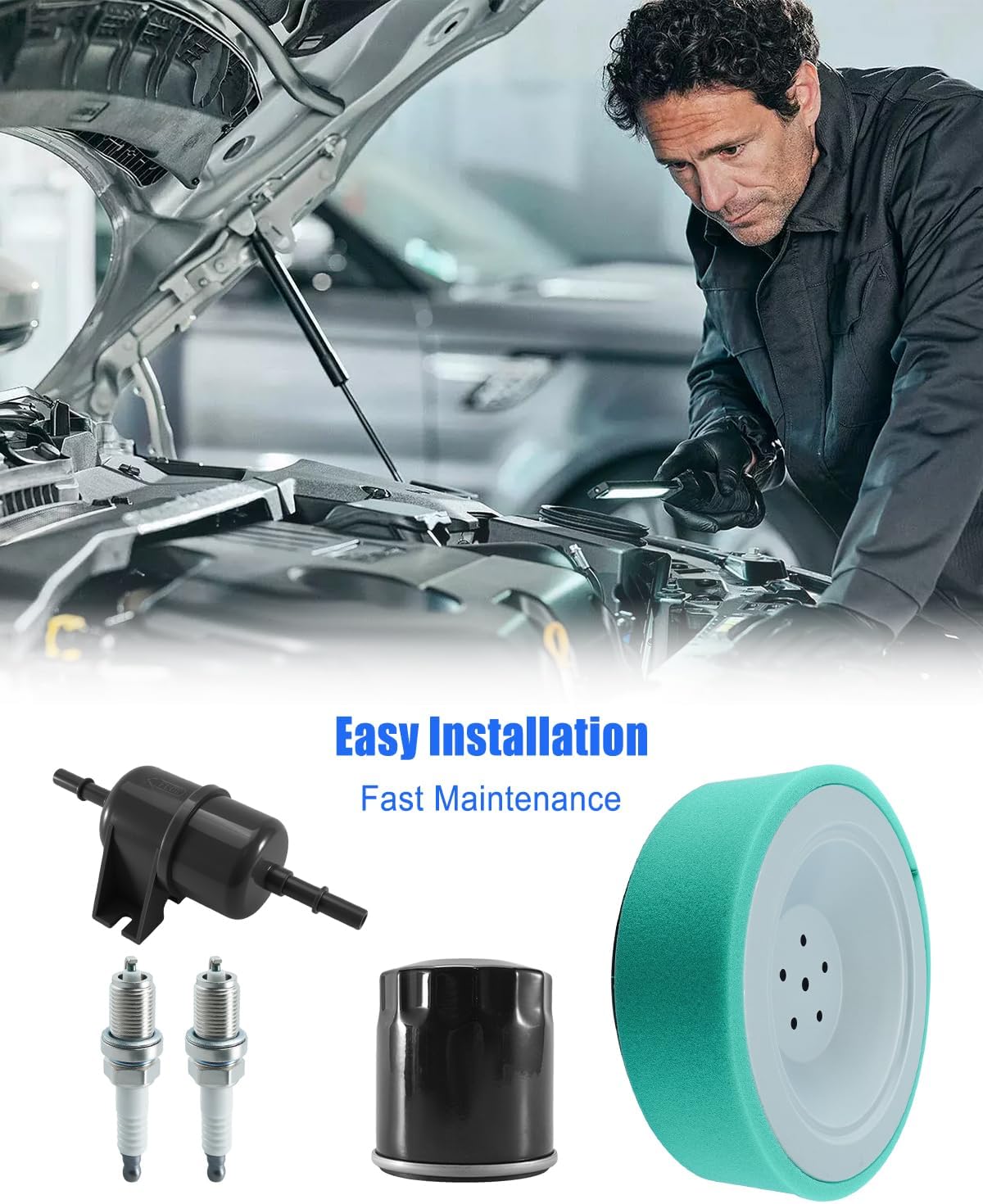 Filter Maintenance Kit Fit for John Deere X475 X485 X585 X700 X720 X728 X730 X738 X739 Replace M148207 M152049 AM117584 AM107423 M138938