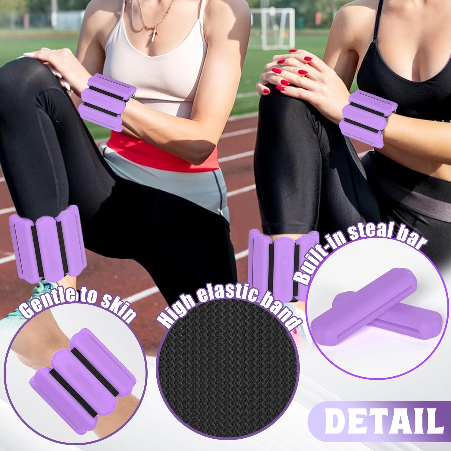Pesi caviglia Pilates set 2 – 1 kg polsi e caviglie in silicone NEOLYMP